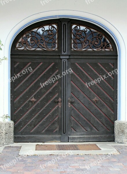 Input Hinged Door Double Door Round Arch Door