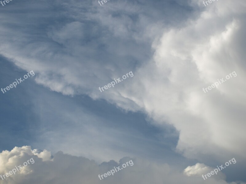 Cloud Sky Blue Rain Cloud Grey