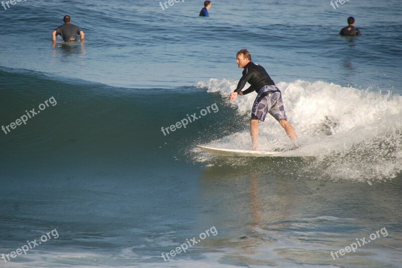 Surfer Sea Wave Sport Ocean