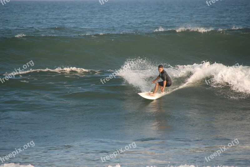 Surfer Sea Wave Sport Ocean