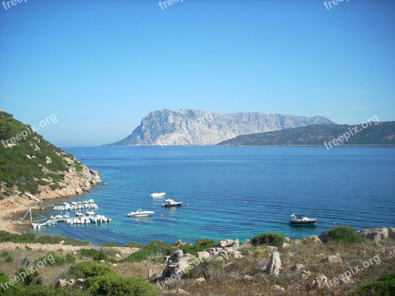 Tavolara Island Sardinia Sea Free Photos