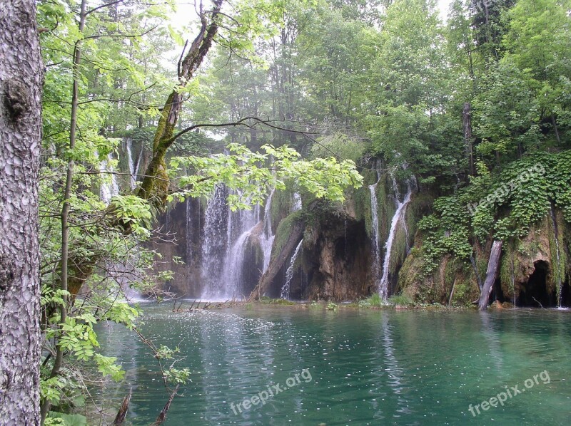 Plitvice Croatia Cascade Free Photos