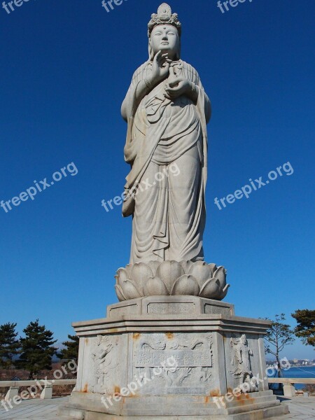 Gangwon Do Sokcho Naksansa Seawater Kannon Free Photos