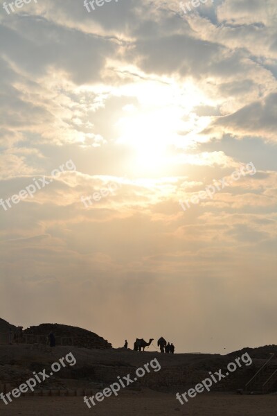 Cairo Egypt People Pyramid Culture