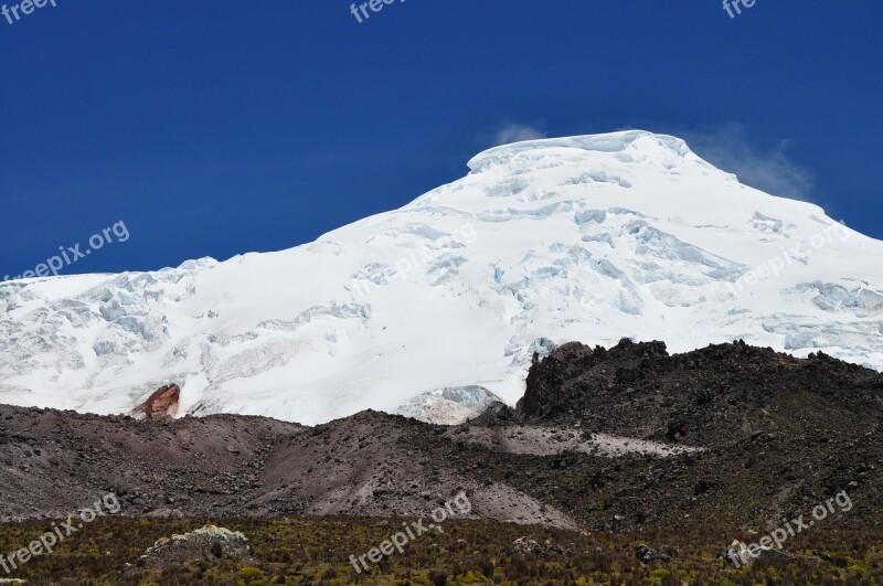 Volcano Antisana Nature Snow Free Photos