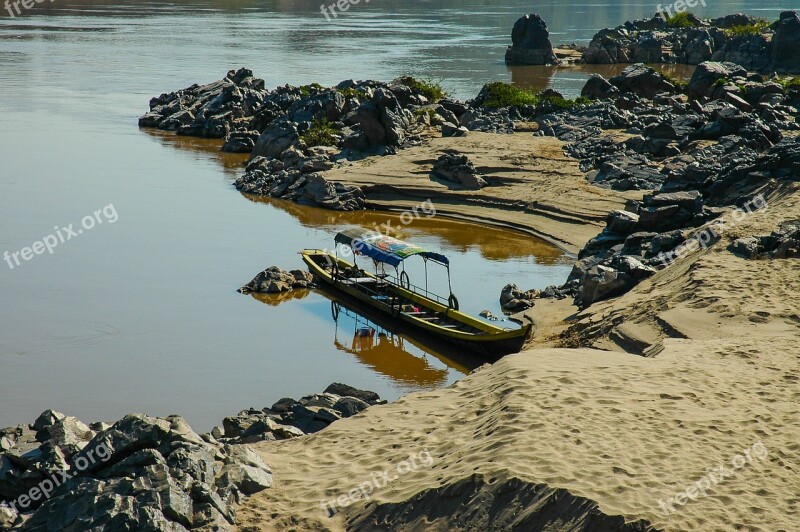 Mekong River River Chiang Kong Thailand Asia