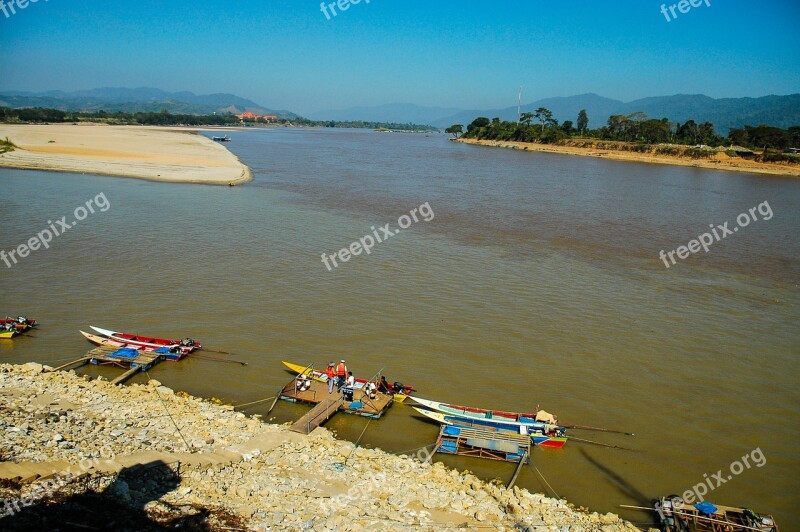 Mekong River River Golden Triangle Thailand Asia