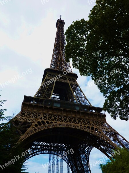 Paris France Eiffel Tower Places Of Interest Landmark