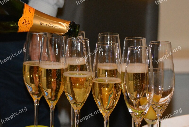 Champagne Glass Party Free Photos