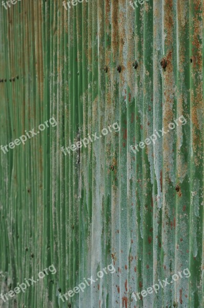 Iron Corrugated Rust Green Paint