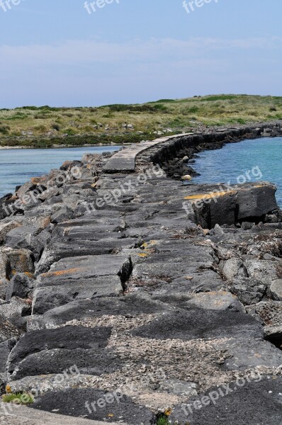 Rocks Sea Seaside Beach Path