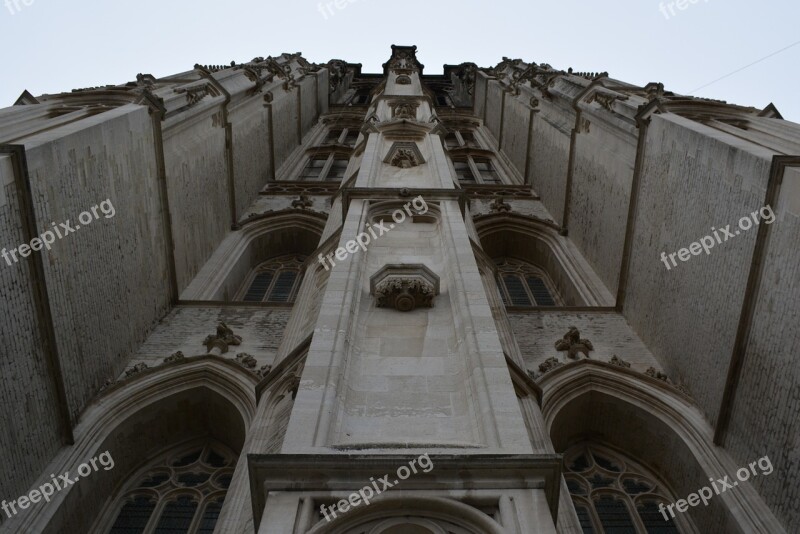 Mechelen Tower Building Church Architecture