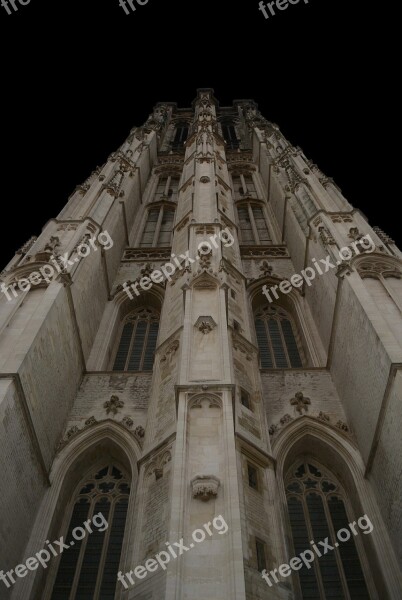 Mechelen Tower Building Church Architecture