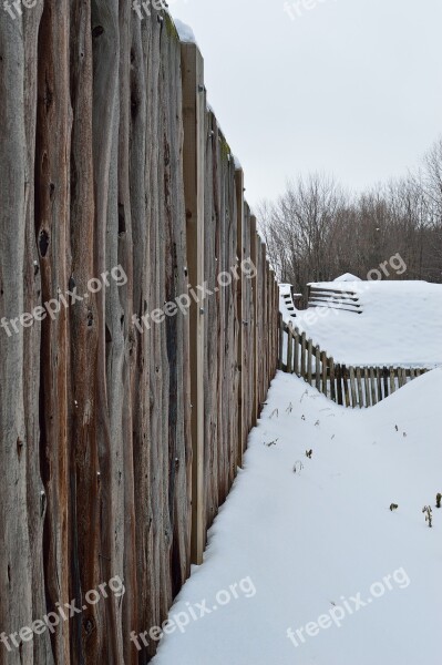 Wooden Wall Fort George Niagara Military Historic