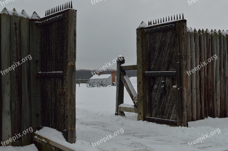 Main Gate Fort George Niagara Walls Military