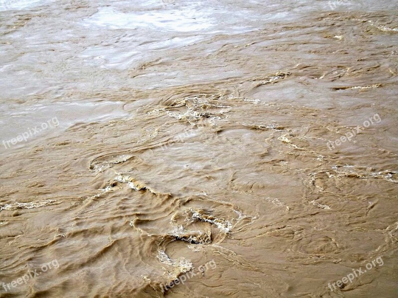 Water Mud Rain River Abstract