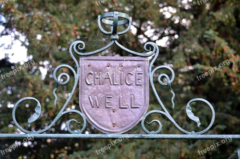 Chalise Well Glastonbury Somerset England Red Spring