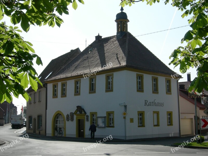 Town Hall Schwarzach Am Main Lower Franconia Franconian Wine Country Free Photos