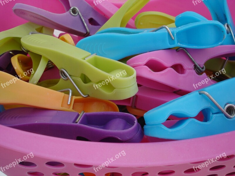 Clothespins Colorful Plastic Laundry Budget