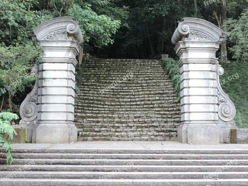 Portal Stone Ladder Columns Free Photos