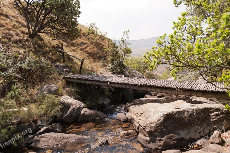 South Africa Landscape Bridge River Free Photos