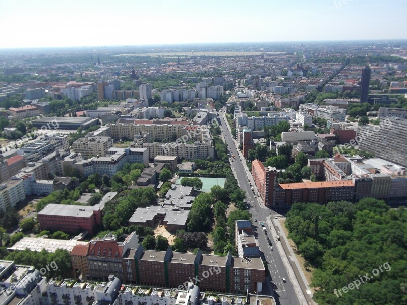 Berlin Look Down Building City Capital