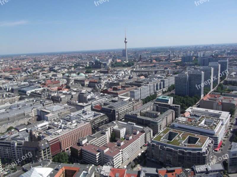 Berlin Landmark Tv Tower Outlook City