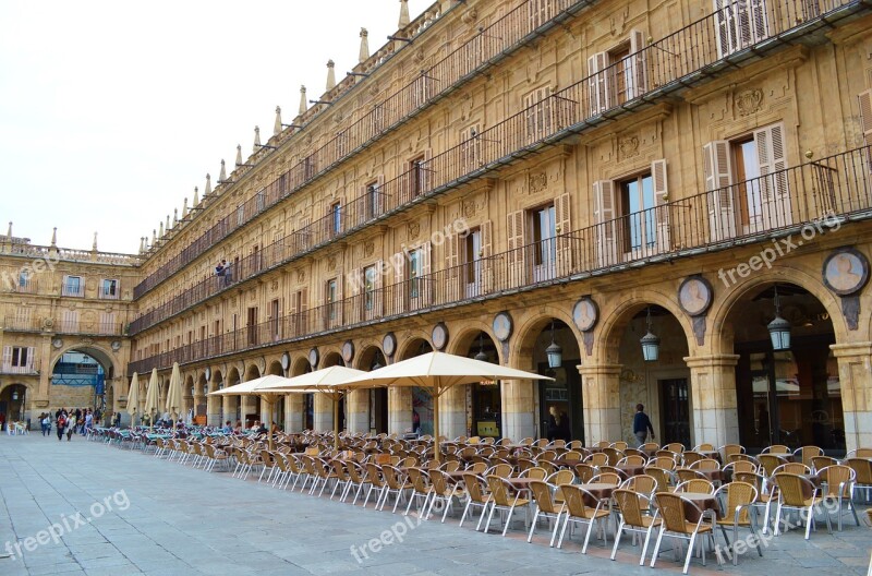 Salamanca Spain Plaza Mayor Free Photos