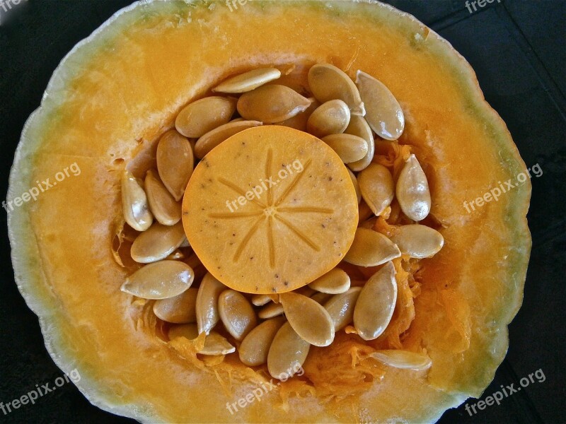 Pumpkin Fruit Seed Vegetable Nature