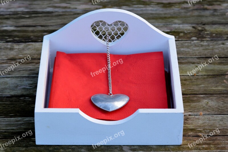 Napkins Napkins Holder Heart Decoration Free Photos