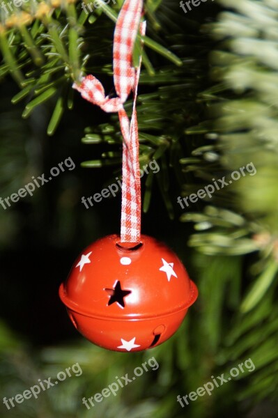 Ball Bell Red Christmas Tree Decorations