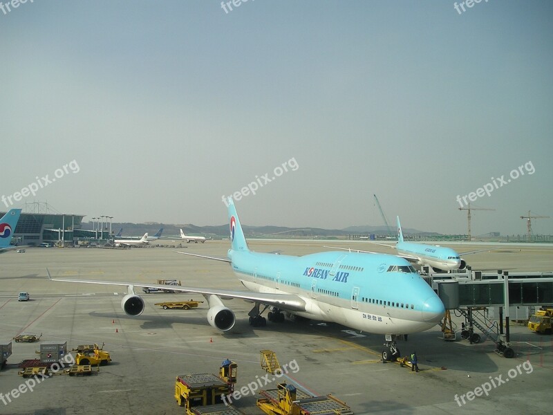 Aircraft Korea Boeing 747 Korean Air