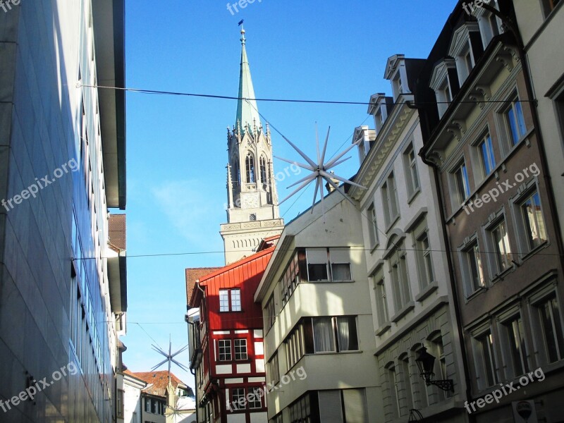 Laurenzenkirche St Gallen Church Architecture Steeple