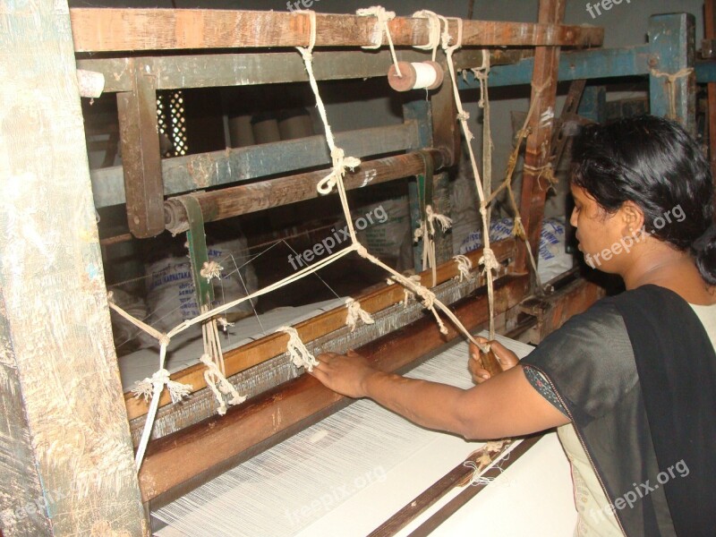 Cotton Spinning Khadi Coarse Cloth Garag