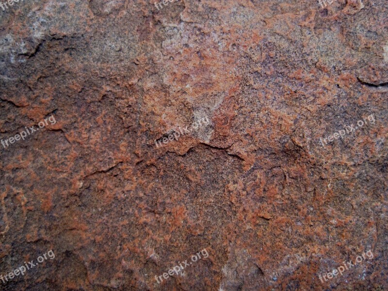 Surface Brown Rusty Smooth Rock