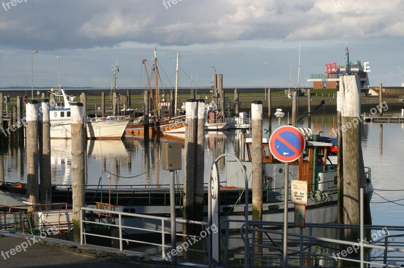 Norddeich North Sea Fishing Boats Boats Water