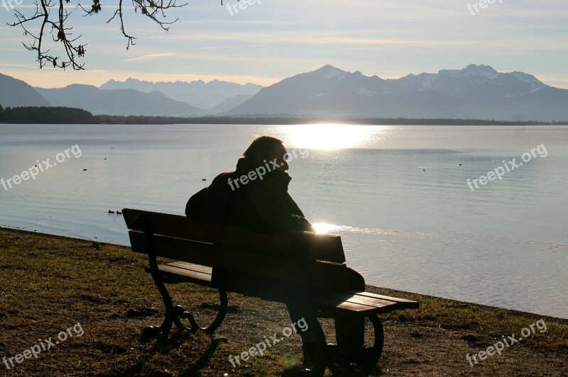 Nature Lake Backlighting Rest Relax