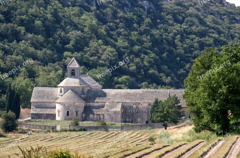 Abbey Sénanque Notre Dame De Sénanque Monastery Lavender