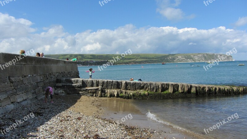 English Seaside Beach Ocean Landscape Sea