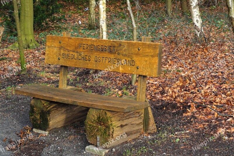 Rest Resting Place Bank Wood Nature