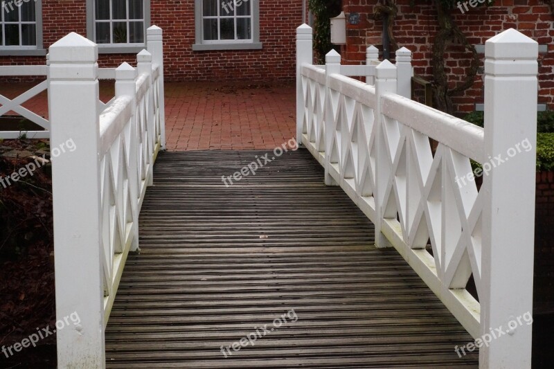 Bridge Masonry Wooden Boards White Free Photos