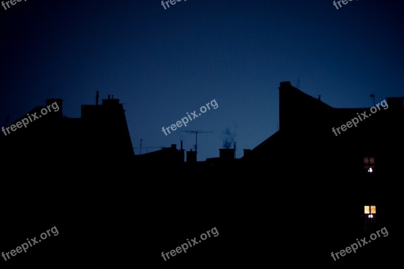 Street At Night Building Shadow Dark