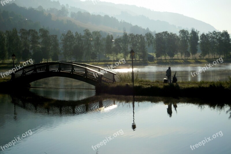 Badesee Lake Waters Uttendorf Morgenstimmung