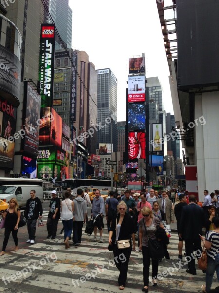 Times Square New York Nyc Broadway Skyscraper