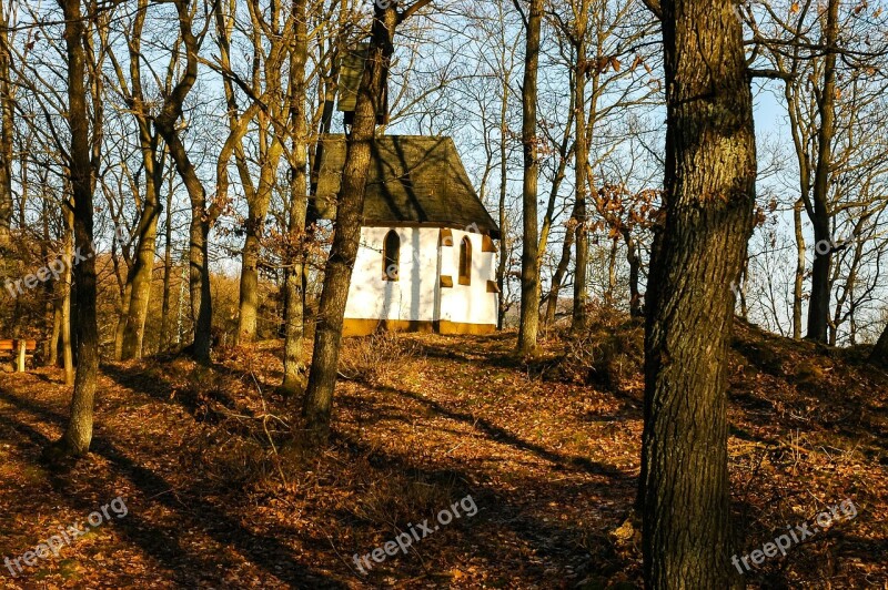 Chapel Small Church Autumn Forest Free Photos