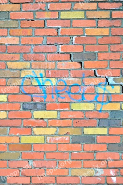 Wall Graffiti Bricks Architecture Building