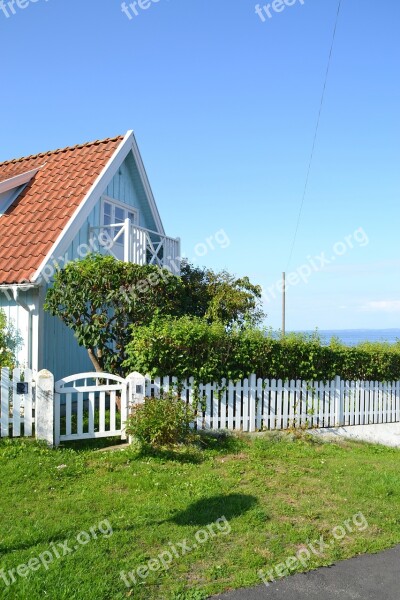 House Building Sweden Fence Free Photos