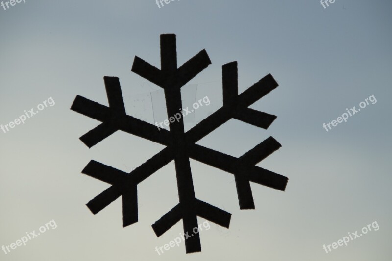 Snowflake Deco Decoration Winter Stuck On