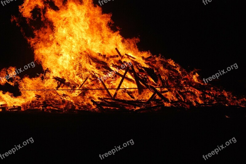 Funeral Pyre Fire May Fire Flame Heat