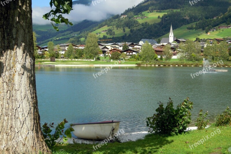 Lake Landscape Badesee Uttendorf Nature